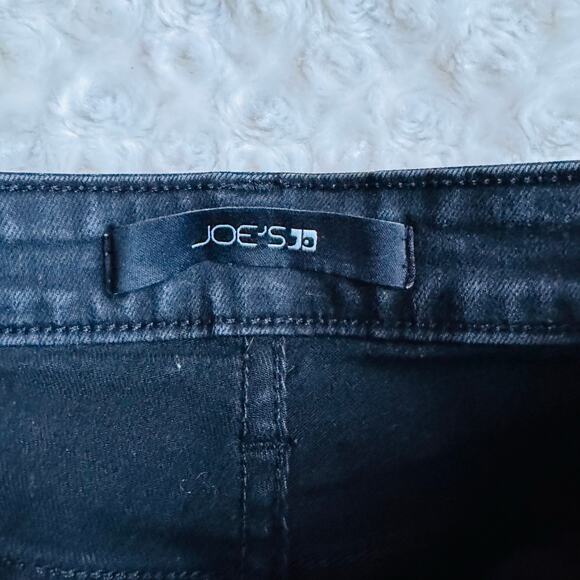 Joe's Jeans Black High Rise Skinny Ankle Cotton Spandex Jeans Size 23 - Picture 5 of 10